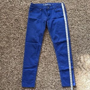 Royal Blue Skinny Jeans for Women
